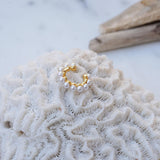 Gold Ear Cuff with Pearls