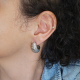 Ασημένιοι Κρίκοι Croissant 