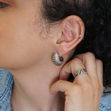 Ασημένιοι Κρίκοι Croissant 