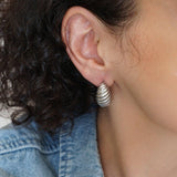 Ασημένιοι Κρίκοι Croissant 