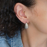 Ασημένιοι Κρίκοι Croissant 