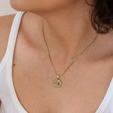 Gold Snake Black Rhinestone Necklace