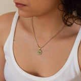 Gold Snake Black Rhinestone Necklace