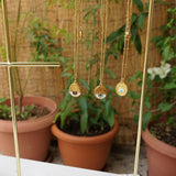 Χρυσό Κολιέ με Μενταγιόν Ματάκι