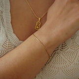 Χρυσό Βραχιόλι με Αλυσίδα Cobra