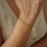 Χρυσό Βραχιόλι με Αλυσίδα Cobra