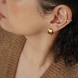 Square Gold Hoop Earrings