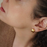 Square Gold Hoop Earrings