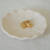 Square Gold Hoop Earrings