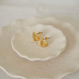 Square Gold Hoop Earrings