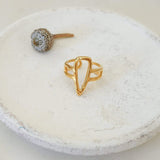 Gold Triangle Ethnic Ring