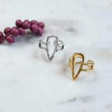 Gold Triangle Ethnic Ring