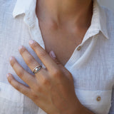 Silver Evil Eye Ring