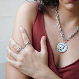 Silver Evil Eye Ring