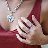 Silver Evil Eye Ring