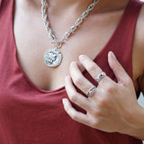 Silver Evil Eye Ring