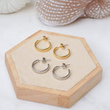 Classic Gold Medium Hoop Earrings