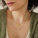Gold Sun Pendant Necklace