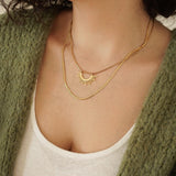Gold Sun Pendant Necklace