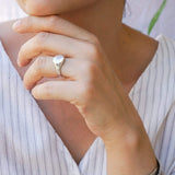 Silver Round Signet Ring