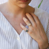 Silver Round Signet Ring