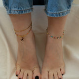 Gold Evil Eye Anklet