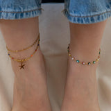 Gold Evil Eye Anklet