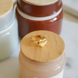 Χρυσό Δαχτυλίδι Σφραγίδα με Καρδιά