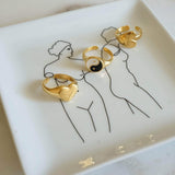 Χρυσό Δαχτυλίδι Σφραγίδα με Καρδιά