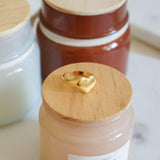 Χρυσό Δαχτυλίδι Σφραγίδα με Καρδιά