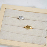 Χρυσό Δαχτυλίδι Σφραγίδα με Καρδιά