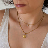 Tiny Dainty Rhinestone Necklace