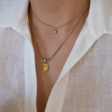 Tiny Dainty Rhinestone Necklace