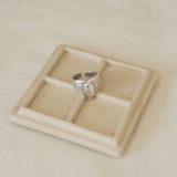 Big Hammered Silver Ethnic Ring