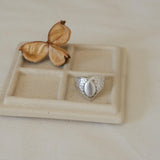 Big Hammered Silver Ethnic Ring