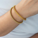 Gold Twisted Wire Stretch Bracelet