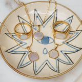 White Shell Geometric Necklace
