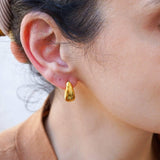 Modern Gold Open Hoop Earrings