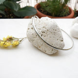 Silver Flat Snake Chain Choker