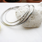 Silver Flat Snake Chain Choker