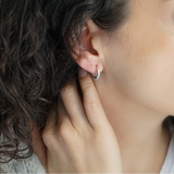 Classic Silver Open Hoop Earrings