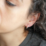 Classic Silver Open Hoop Earrings