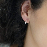 Classic Silver Open Hoop Earrings