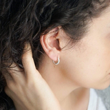 Classic Silver Open Hoop Earrings