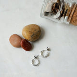 Classic Silver Open Hoop Earrings