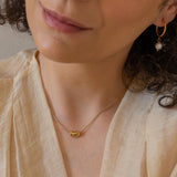 Gold Bold Drop Necklace