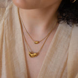Gold Bold Drop Necklace