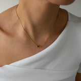 Gold Bold Drop Necklace