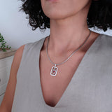 Ασημένιο Κολιέ με Καρδιά από Κόκκινο Σμάλτο