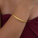 Gold Hammered Bangle